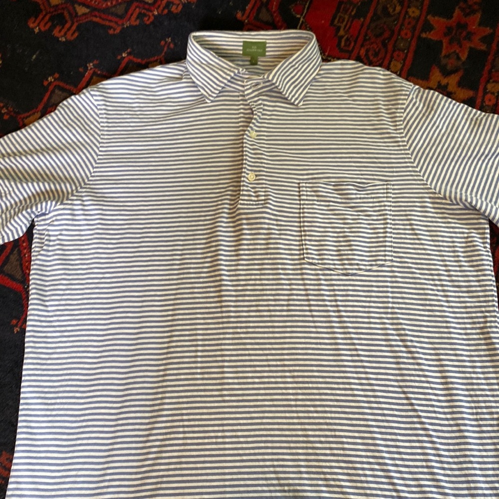Sid Mashburn striped polo. Large